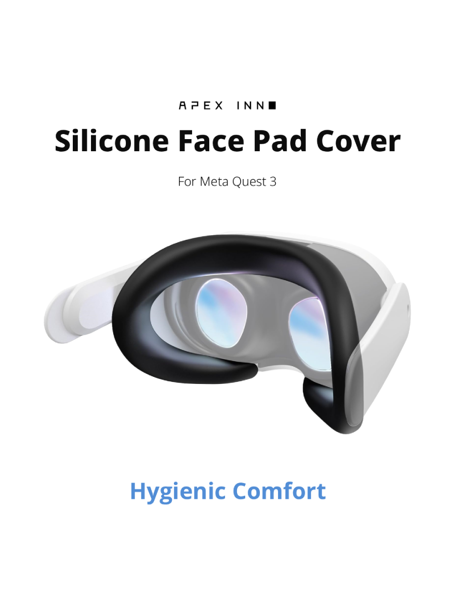 The Essential Upgrade for Your Meta Quest 3: APEXINNO VR Silicone Face Pad Cover