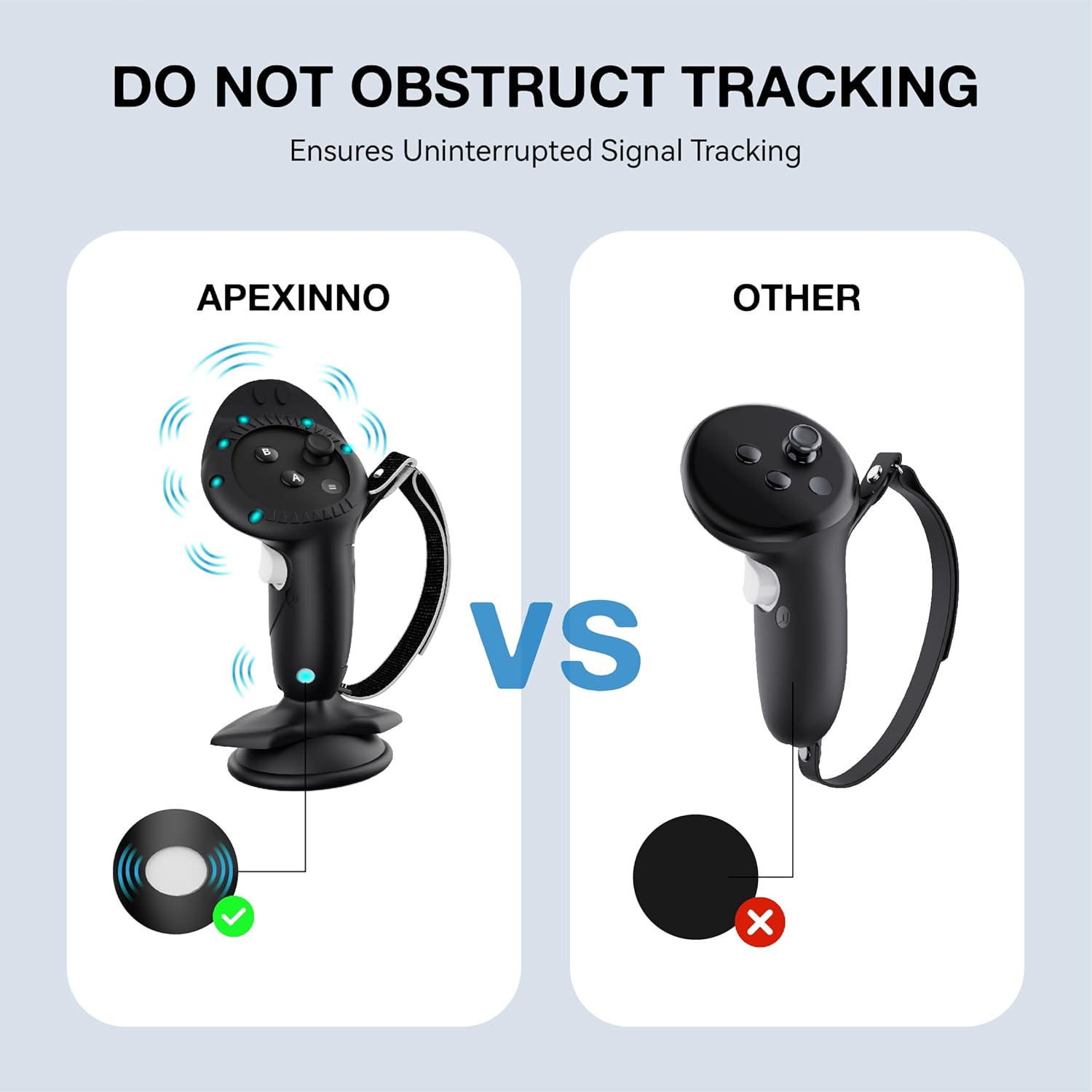 Upgraded VR Controller Grips Cover